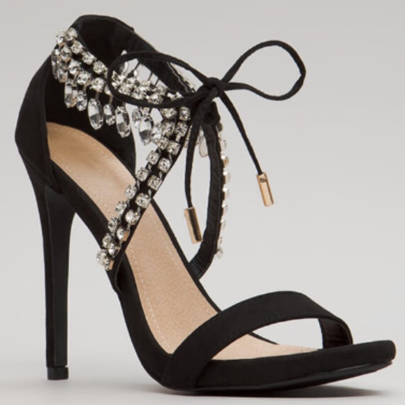 Vigo Fiore Shoes - Women's Open Toe Tie Front Heel